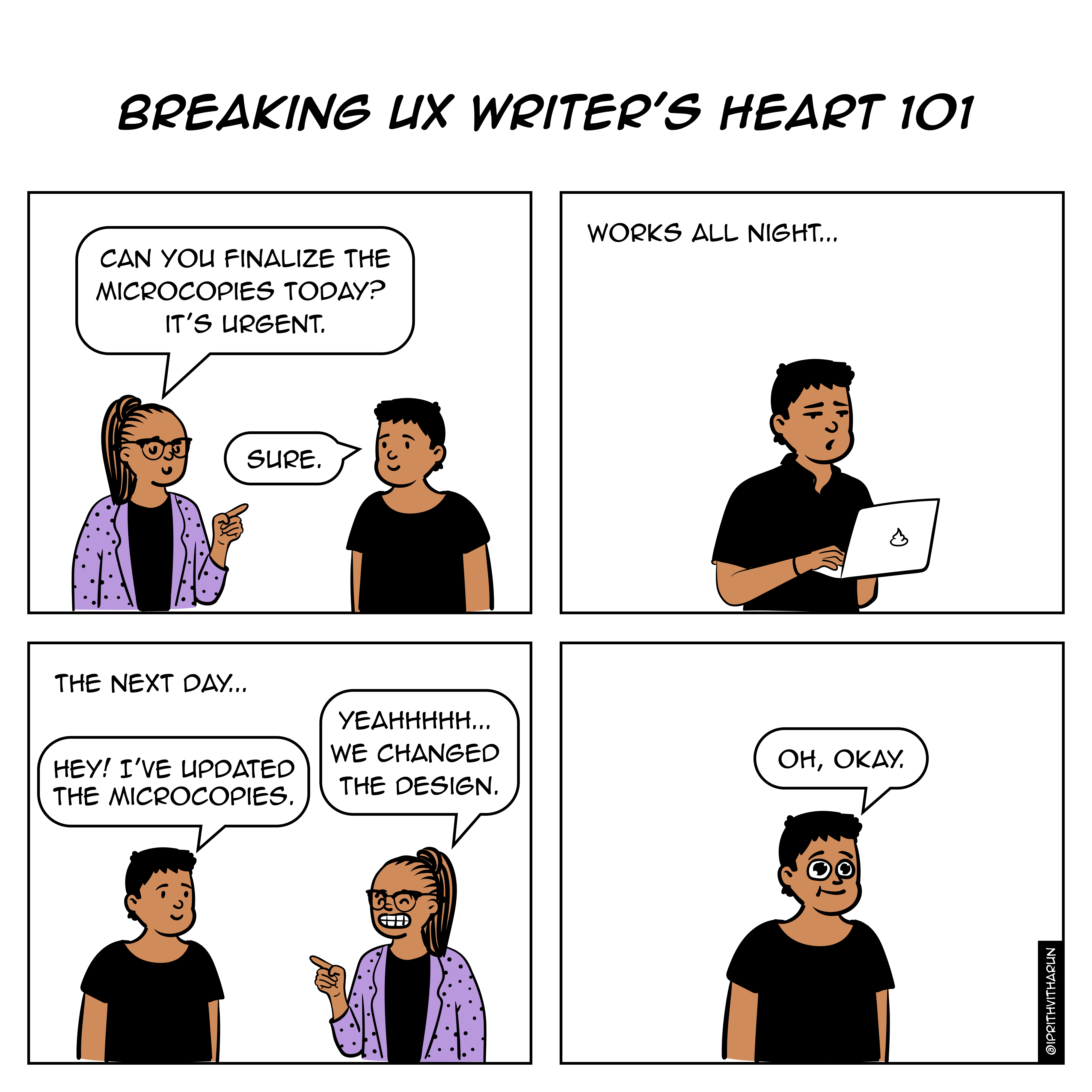Breaking UX Writer’s heart 101